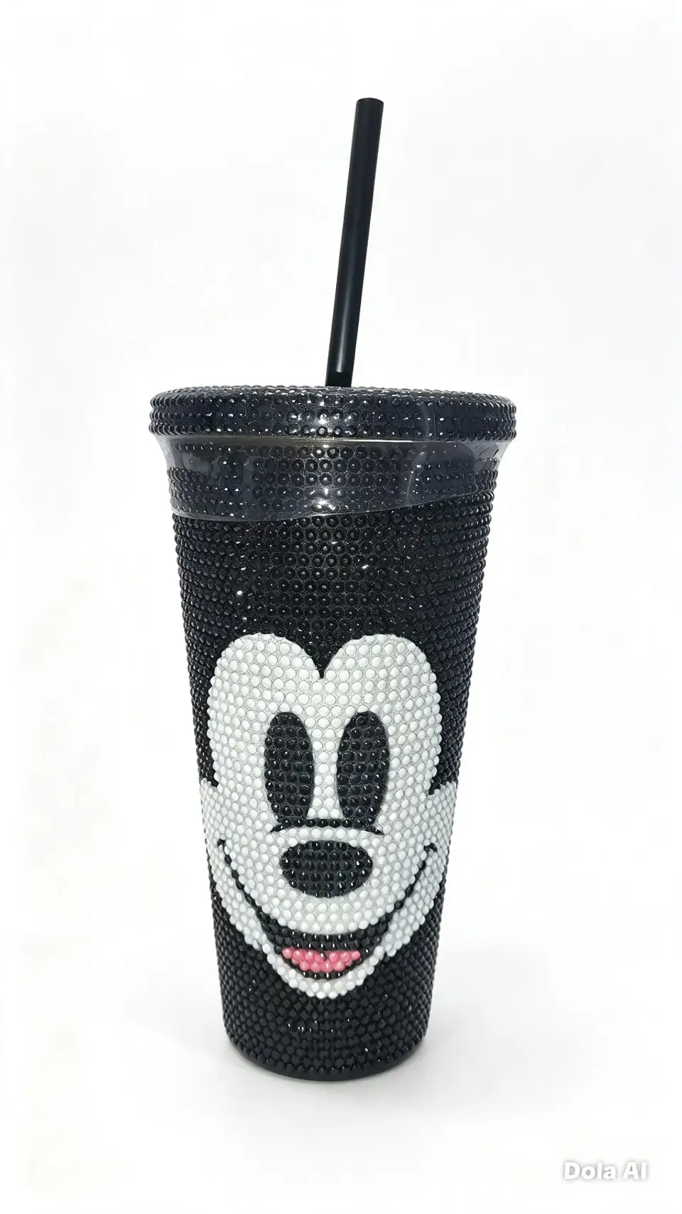 Vaso Mickey Negro con bombilla 1