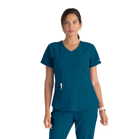 Pechera Clínica Mujer Caribbean Blue Skechers
