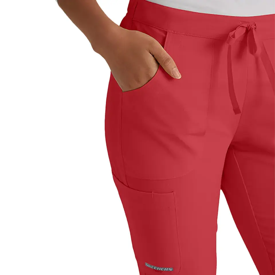 Pantalón Clínico Mujer Rojo Skechers 3