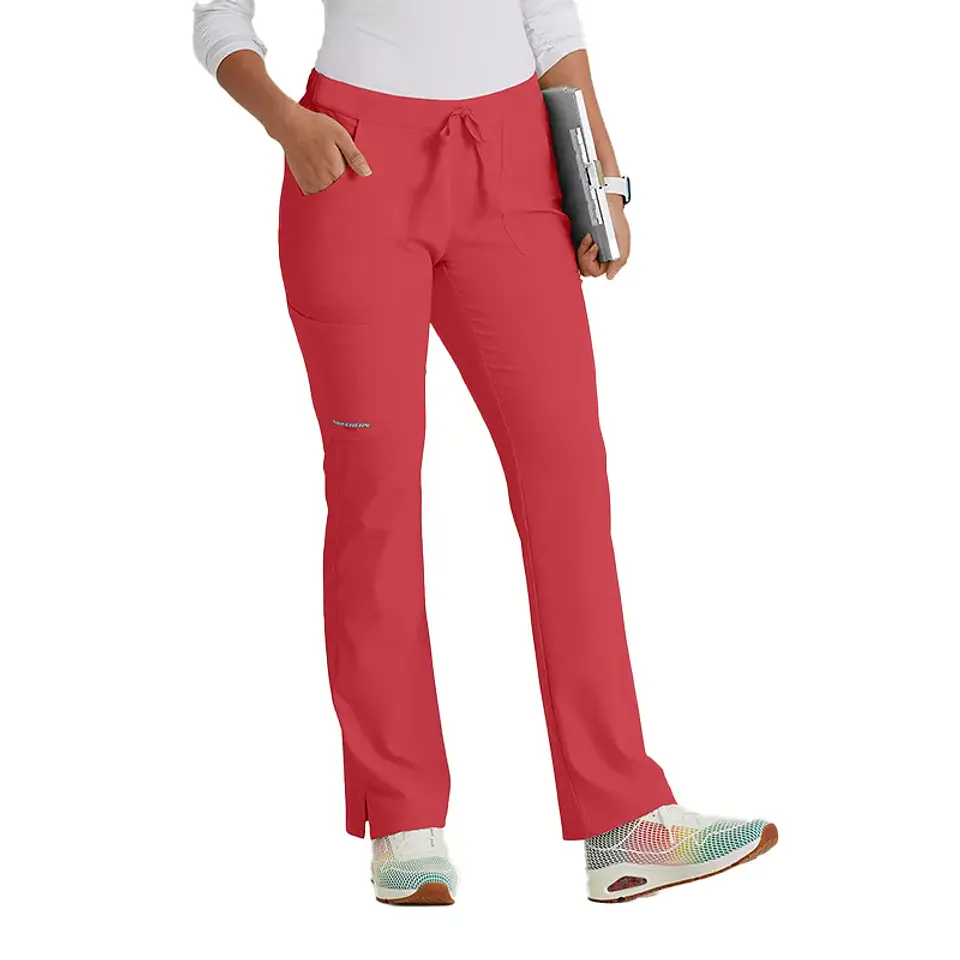 Pantalón Clínico Mujer Rojo Skechers 4