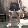 Pantaloneta fitness 2 en 1 para hombre 14