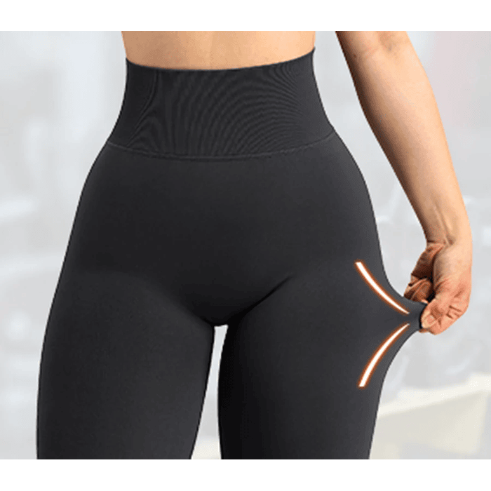 Leggings elásticos de cintura alta deportivas Push Up sin costuras para mujer 32