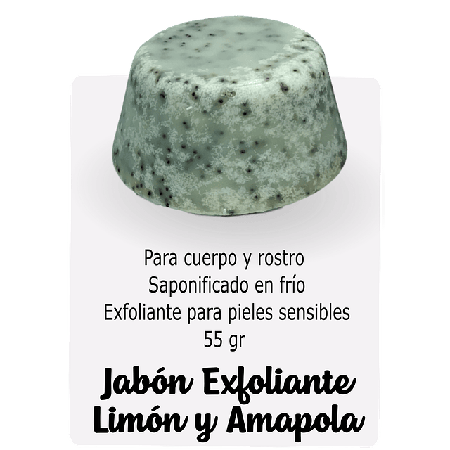 JABÓN EXFOLIANTE LIMÓN Y AMAPOLA