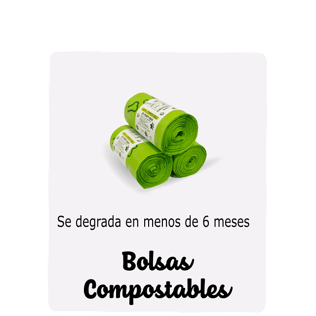 BOLSA PARA PELUDOS compostables