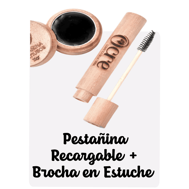 PESTAÑINA RECARGABLE + BROCHA EN ESTUCHE