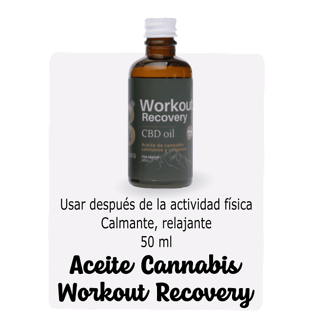 Aceite Cannabis Workout Recovery 