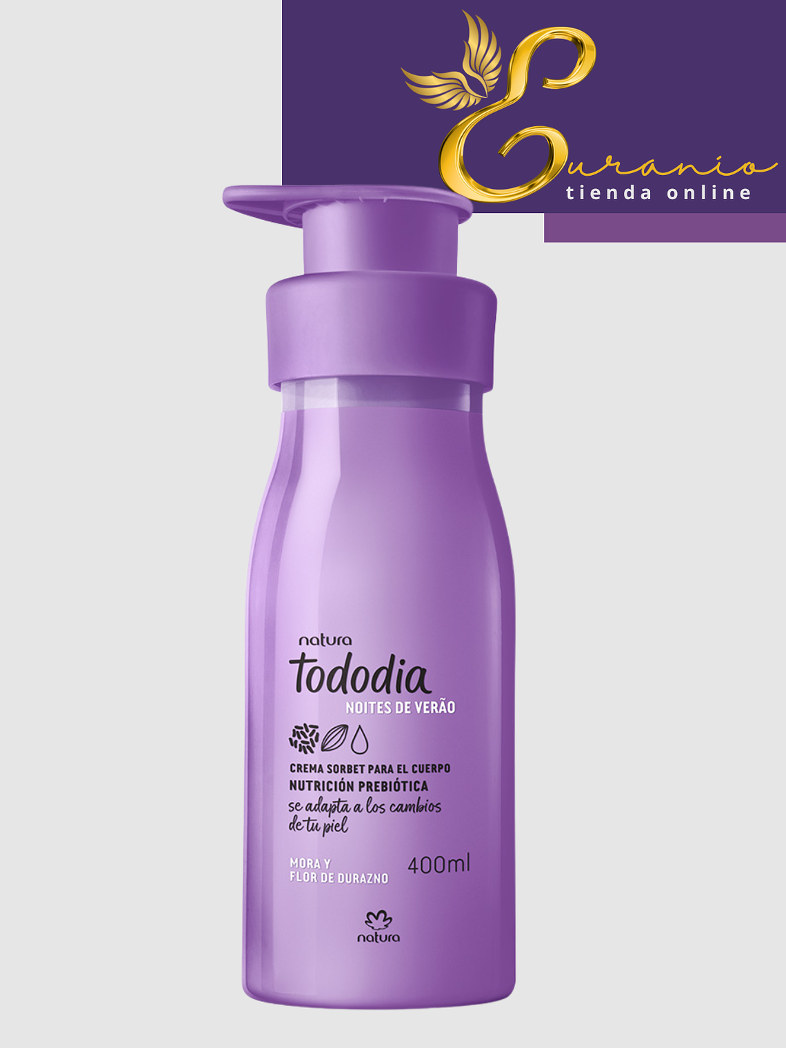 Crema para el cuerpo mora y flor de durazno 2