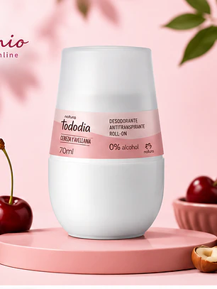 Desodorante Roll-on Tododia Cereza y Avellana 70 ml