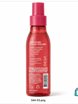 Body Splash Cereza y Avellana 200 ml