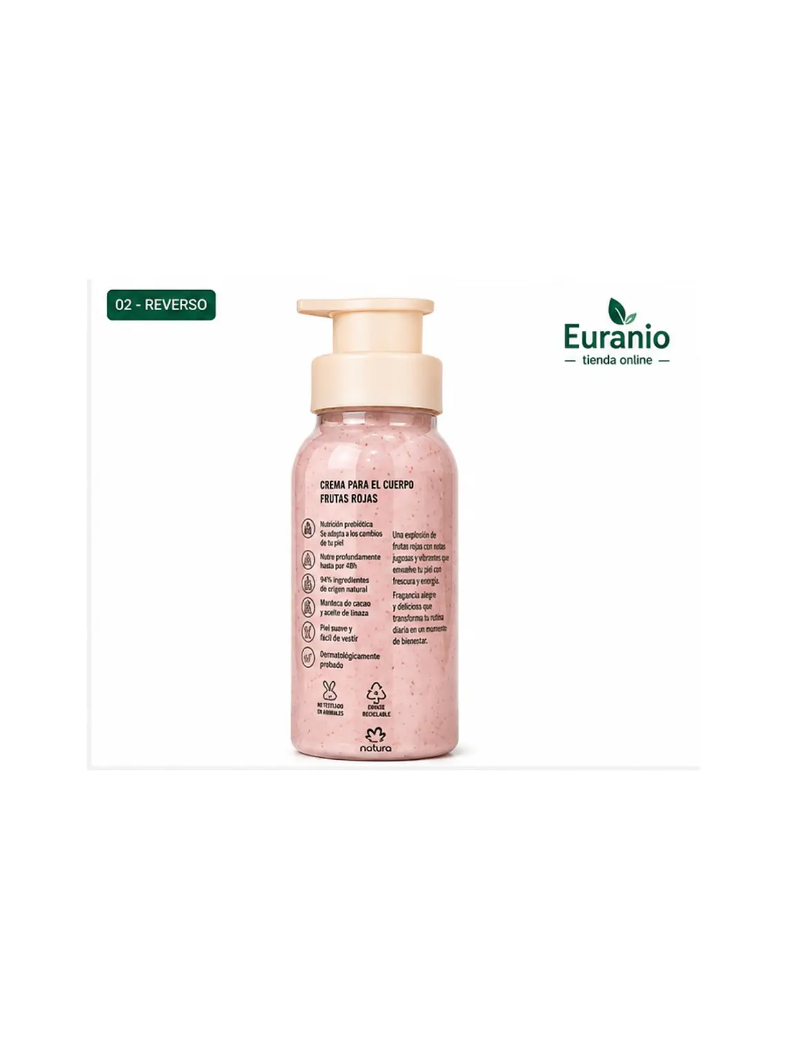 Crema para el cuerpo Frutas rojas 2