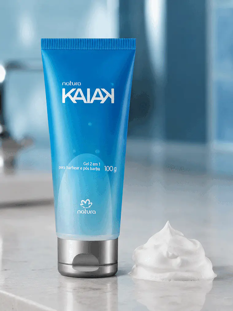 Gel Kaiak Clásico 2 en 1 para Barba y Rostro 100 g 4