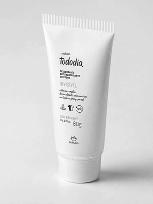 Desodorante Antitranspirante en Crema Tododia Invisible Sin Perfume 80 g