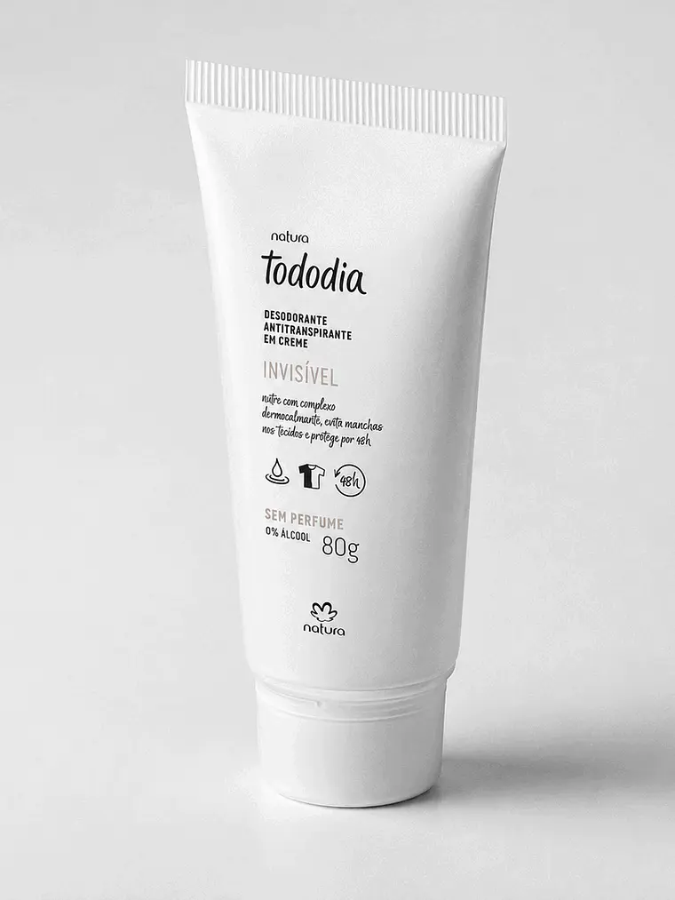 Desodorante Antitranspirante en Crema Tododia Invisible Sin Perfume 80 g 1