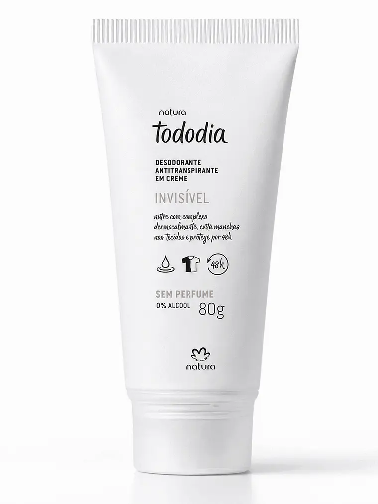 Desodorante Antitranspirante en Crema Tododia Invisible Sin Perfume 80 g 2