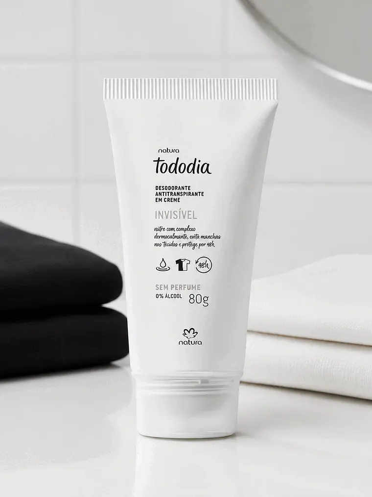 Desodorante Antitranspirante en Crema Tododia Invisible Sin Perfume 80 g 3