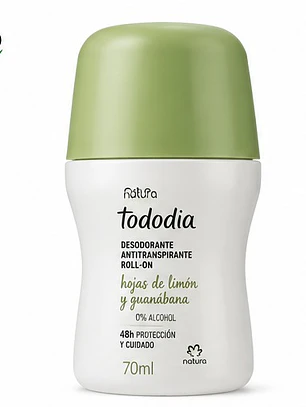 Desodorante antitranspirante roll-on hojas de limón y Guanabana