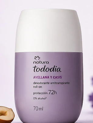 Desodorante antitranspirante roll-on Avellana y casis