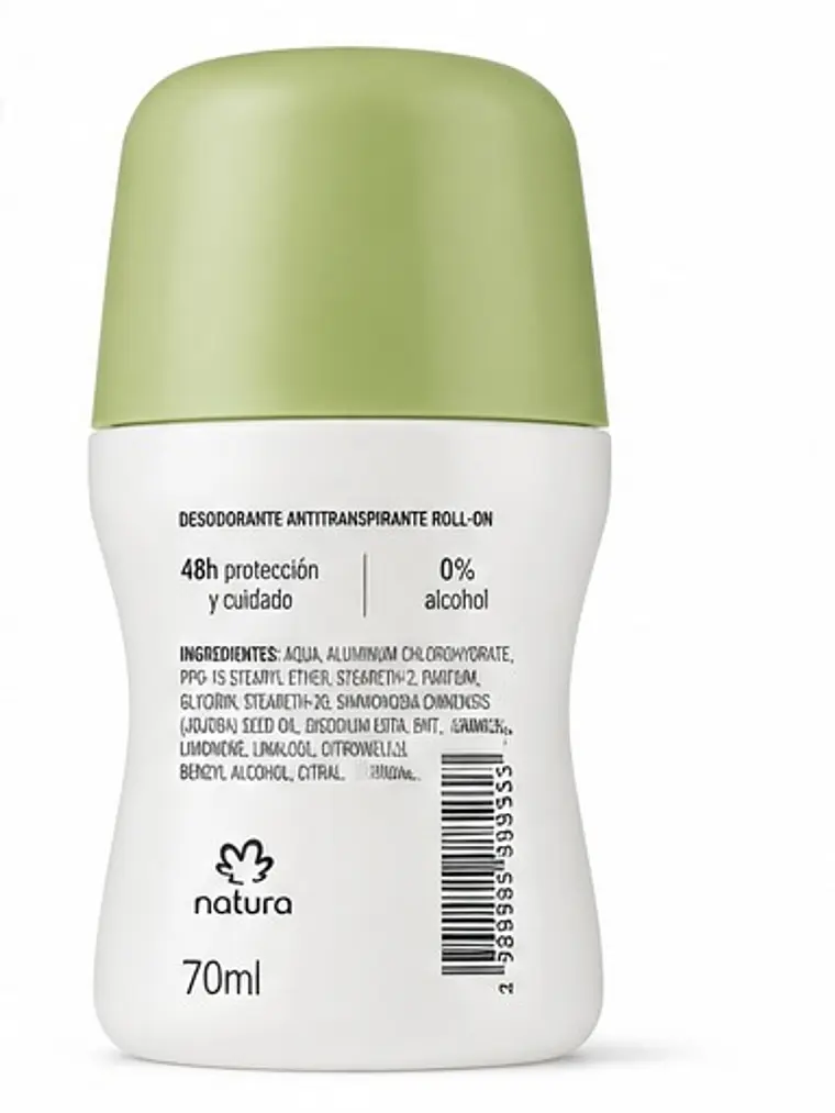 Desodorante antitranspirante roll-on hojas de limón y Guanabana 2