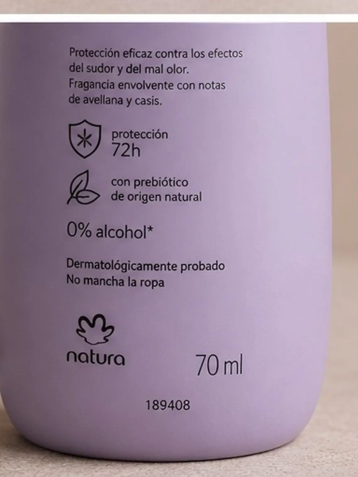Desodorante antitranspirante roll-on Avellana y casis 4