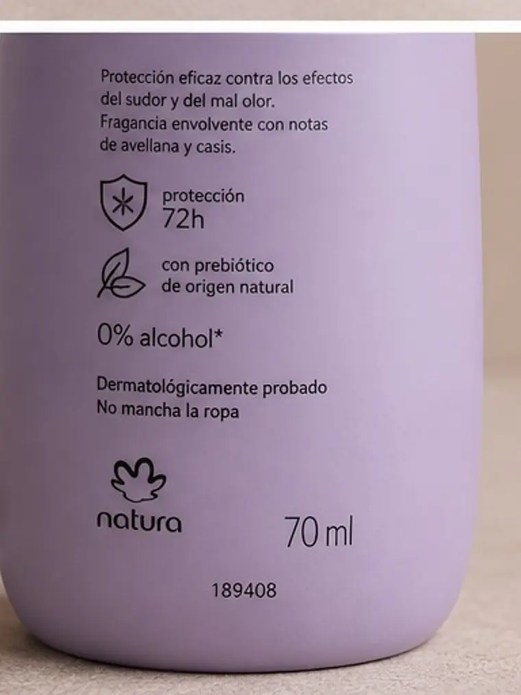 Desodorante antitranspirante roll-on Avellana y casis 4