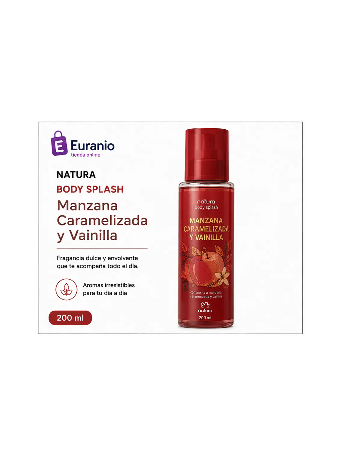 Body splash manzana caramelizada y vainilla 1