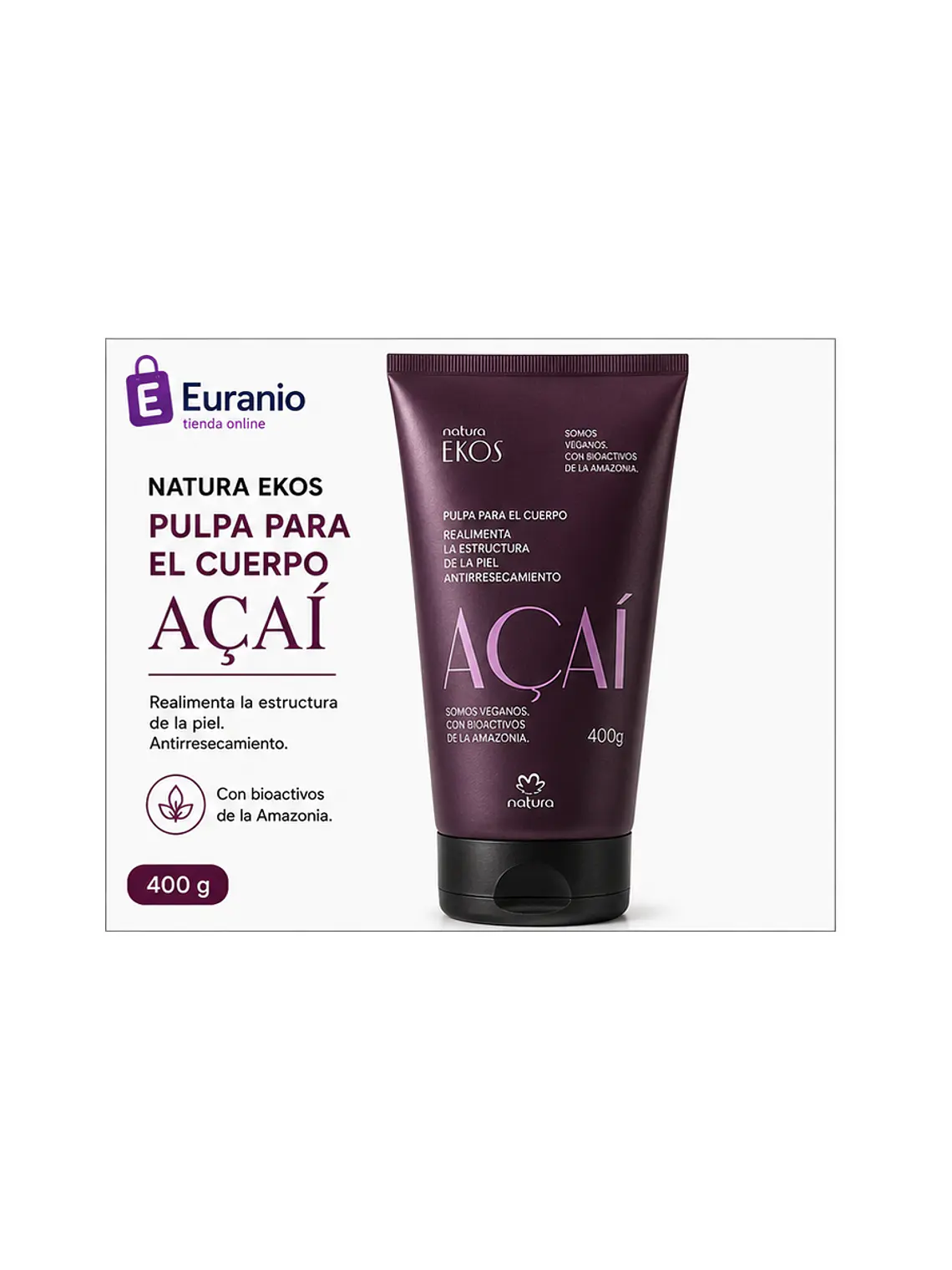Pulpa para el cuerpo Ekos Acaí 1