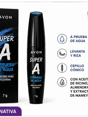 Pestañina super a prueba de agua