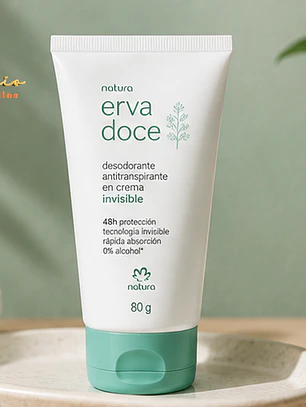 Desodorante erva doce antitranspirante en crema invisible
