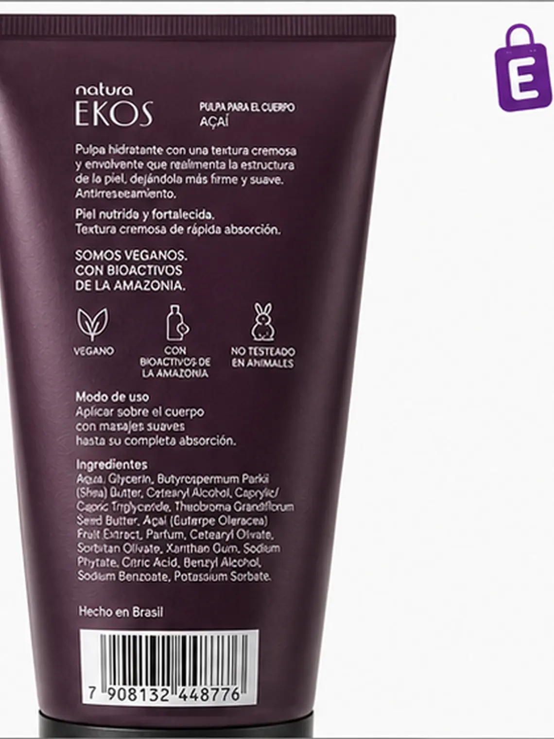 Pulpa para el cuerpo Ekos Acaí 2