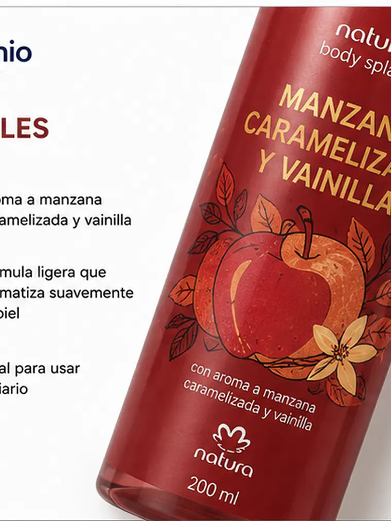 Body splash manzana caramelizada y vainilla 4