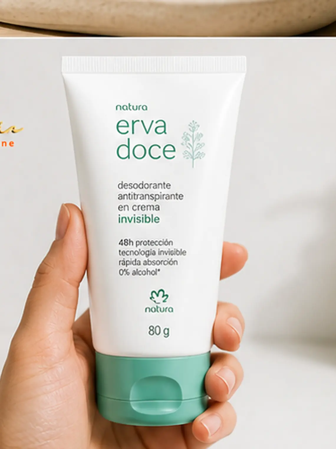 Desodorante erva doce antitranspirante en crema invisible 4
