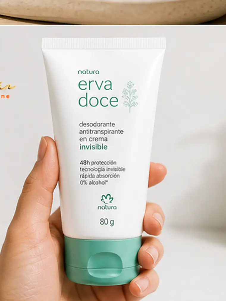 Desodorante erva doce antitranspirante en crema invisible 4