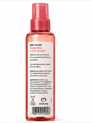 Body Splash Tododia Mango Rosa y Agua de Coco 200 ml