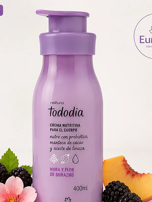 Crema Corporal Tododia Mora y Flor de Durazno 400 ml