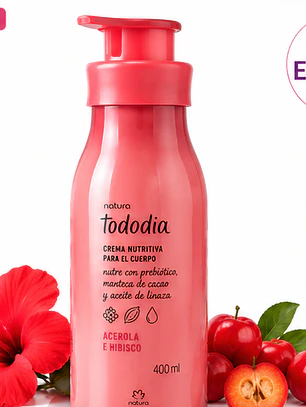Crema Corporal Tododia Acerola y Hibisco 400 ml