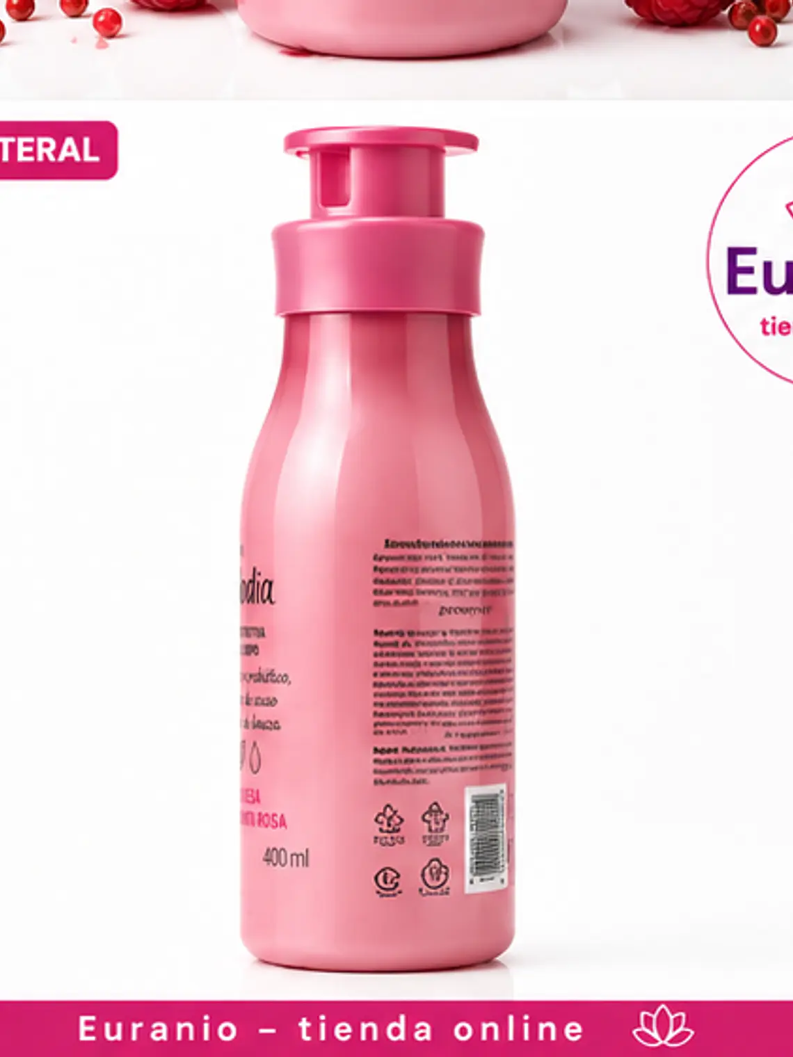 Crema Corporal Tododia Frambuesa y Pimienta Rosa 400 ml 3