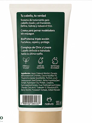 Crema para Peinar Definición e Hidratación Rizos 300 ml