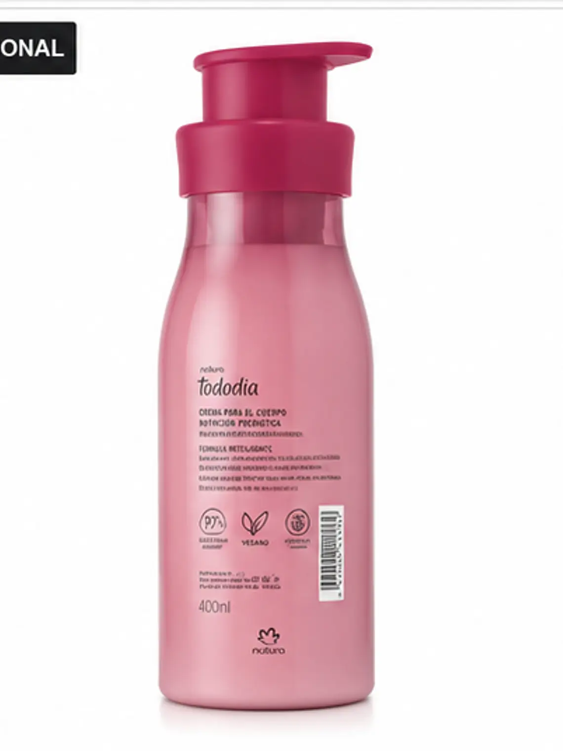 Crema para el Cuerpo Frambuesa y Pimienta Rosa 400 ml 3