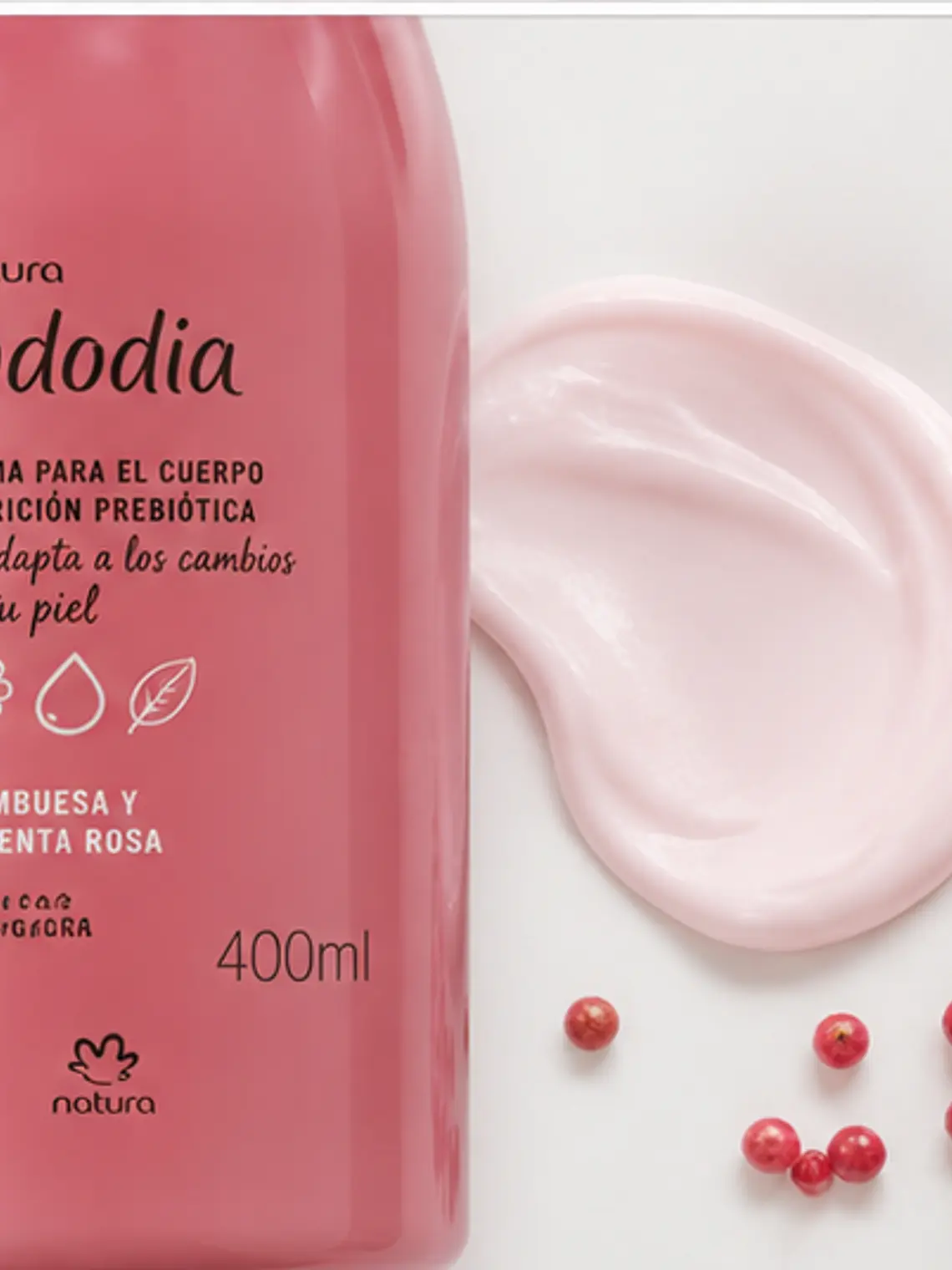 Crema para el Cuerpo Frambuesa y Pimienta Rosa 400 ml 4