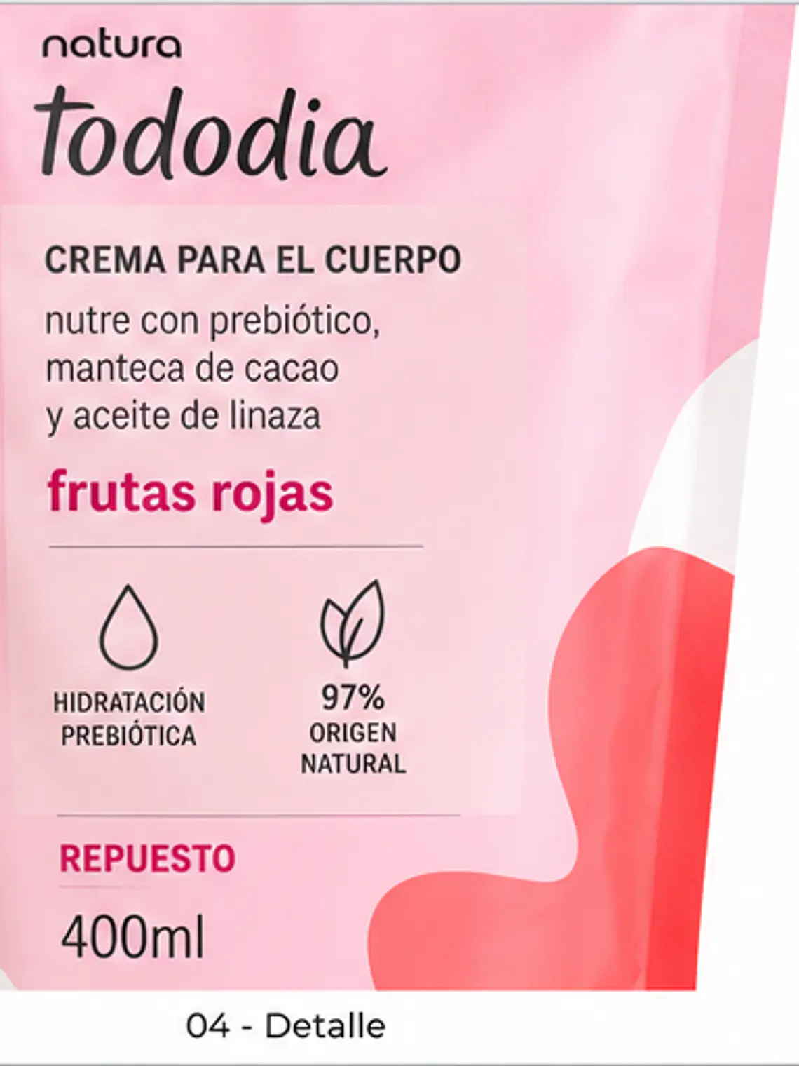Crema para el Cuerpo Frutas Rojas Repuesto 400 ml 4