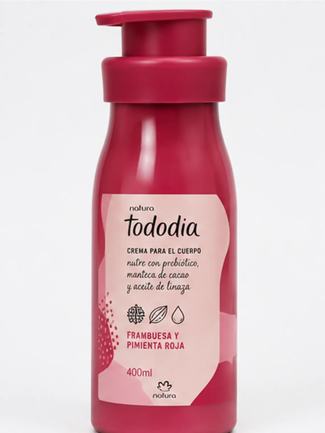 Crema para el cuerpo frambuesa y pimienta roja 400 ml 4