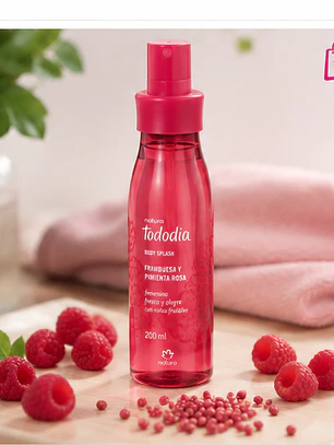 Body Splash Frambuesa y Pimienta Rosa 200 ml