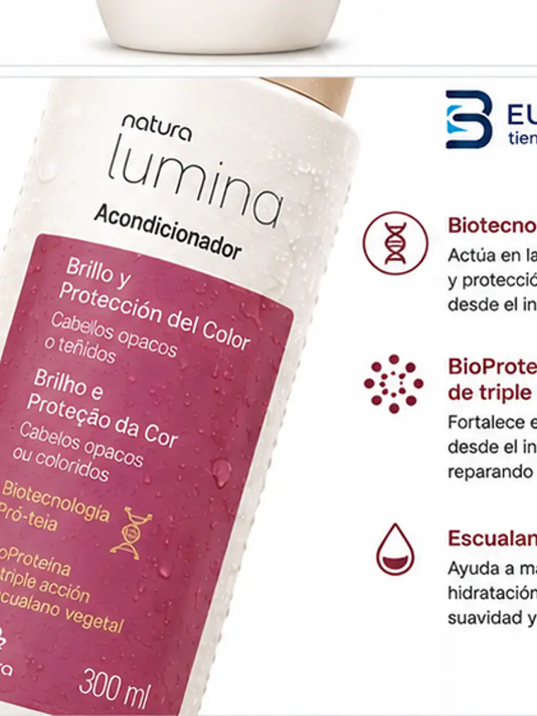 Acondicionador brillo y protección del color 300 ml 2
