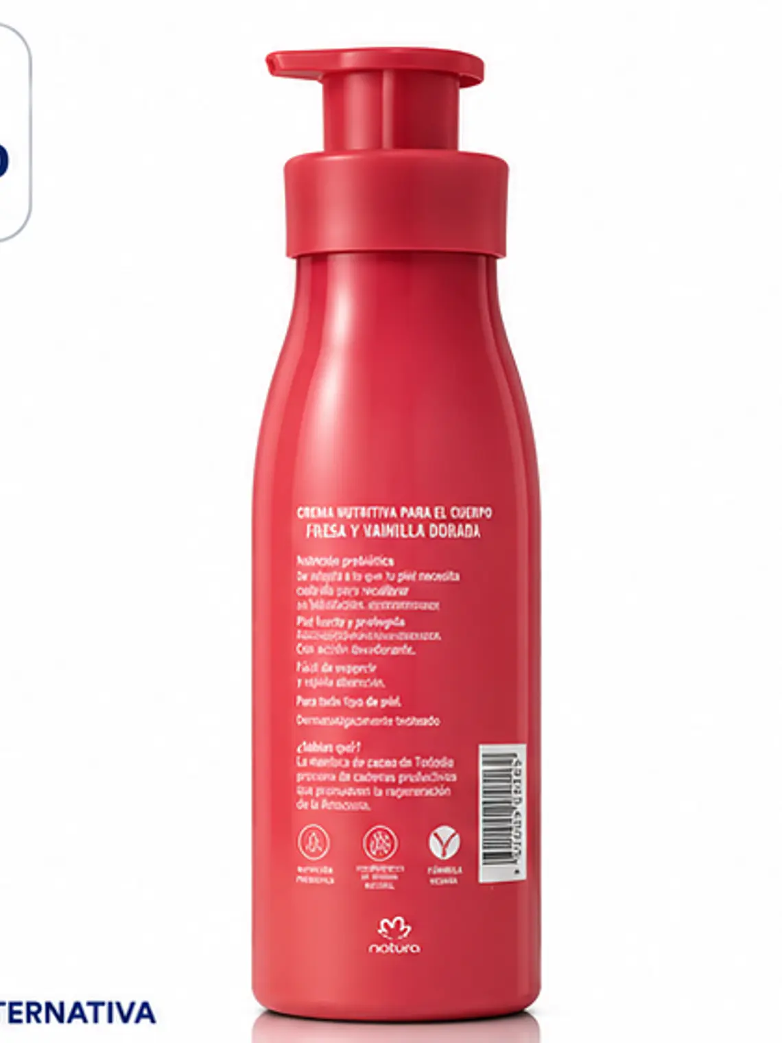 Tododia Crema Corporal Fresa y Vainilla Dorada 400 ml 3