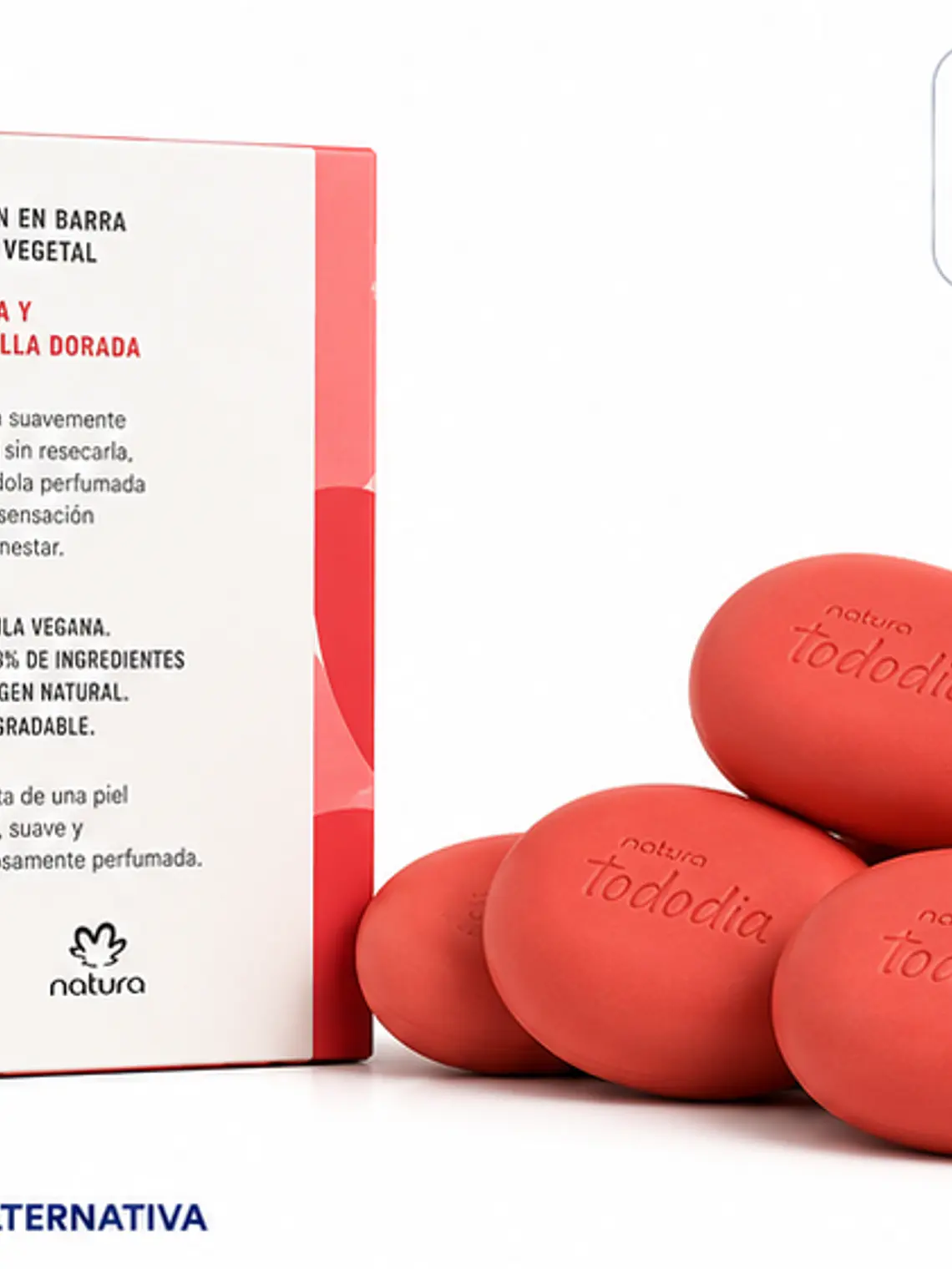 Tododia Jabones Fresa y Vainilla Dorada 5 x 90 g 3