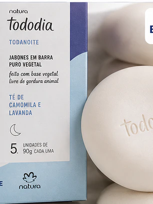 Natura Tododia/Todanoite Jabón Té de Manzanilla y Lavanda 5 x 90 g