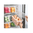 Organizador Refrigerador Transparente Con Tapa Y Mango 2