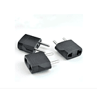 Adaptador Enchufe Universal Europeo Americano Negro 2