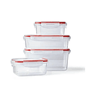 Set De 4 Tapper Tuper Hermeticos Plastico Para Comida 3
