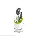 Organizador Escurridor De Cubiertos Con Drenaje Cocina 2